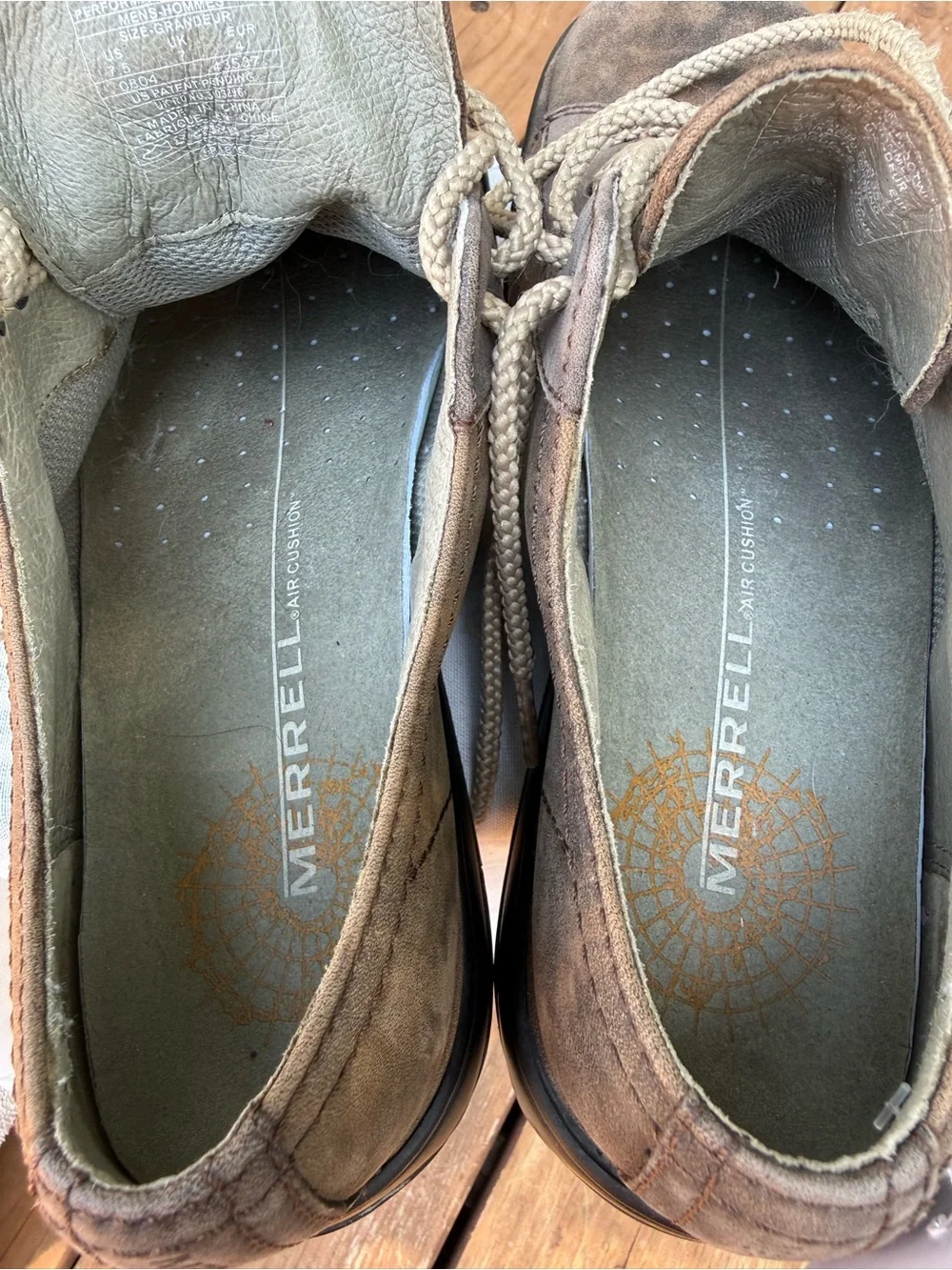 Merrell World Piece Oxford Shoes in dark brown leather